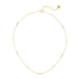 Collana corta con perle e boule dorate Lady pearl - Oro e bianco - Sodini Bijoux