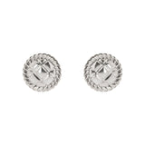 Orecchini a bottone Domus - Argento - Sodini Bijoux