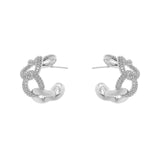 Orecchini a cerchio e anelli intrecciati Ginevra - Argento - Sodini Bijoux