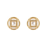 Orecchini a cupola e reticolo Ginevra - Oro - Sodini Bijoux