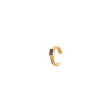 Orecchino ear cuff mini cerchio a treccia Rania - Blu - Sodini Bijoux