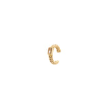 Orecchino ear cuff mini cerchio a treccia Rania - Oro - Sodini Bijoux