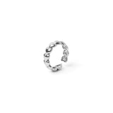 Anello con fascia a piccoli cuori Rania - Argento - Sodini Bijoux