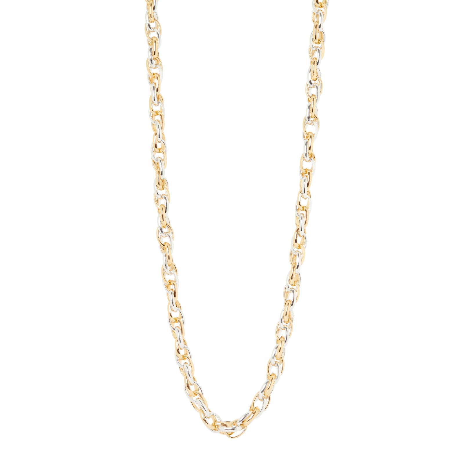 Catena a spirale bigalvanica Chains - Argento e oro - Sodini Bijoux