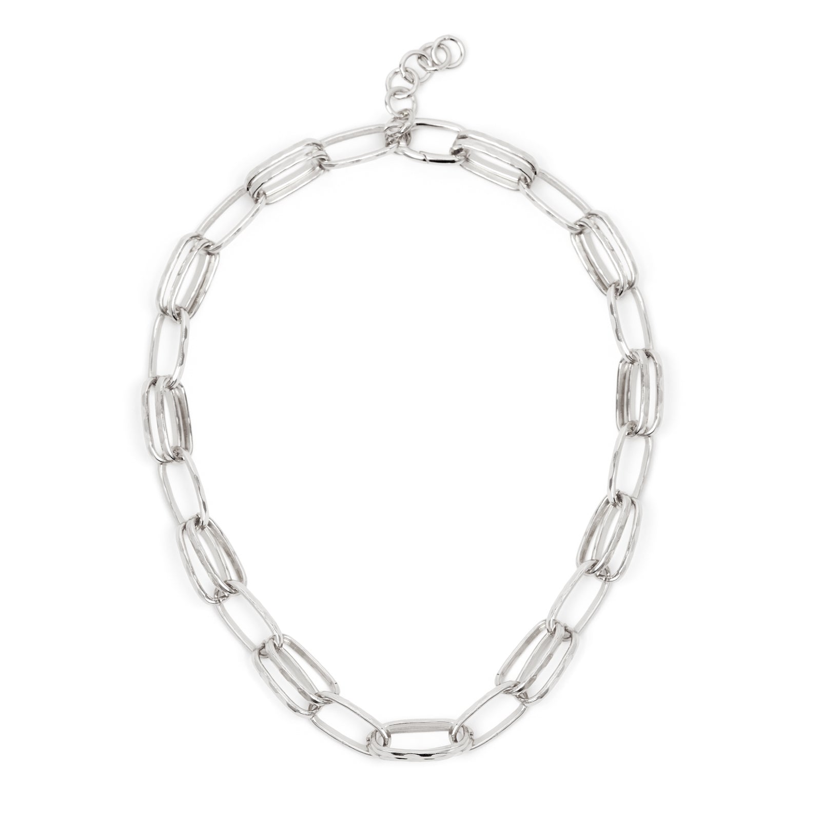 Catena doppia maglia corta Chains - Argento - Sodini Bijoux