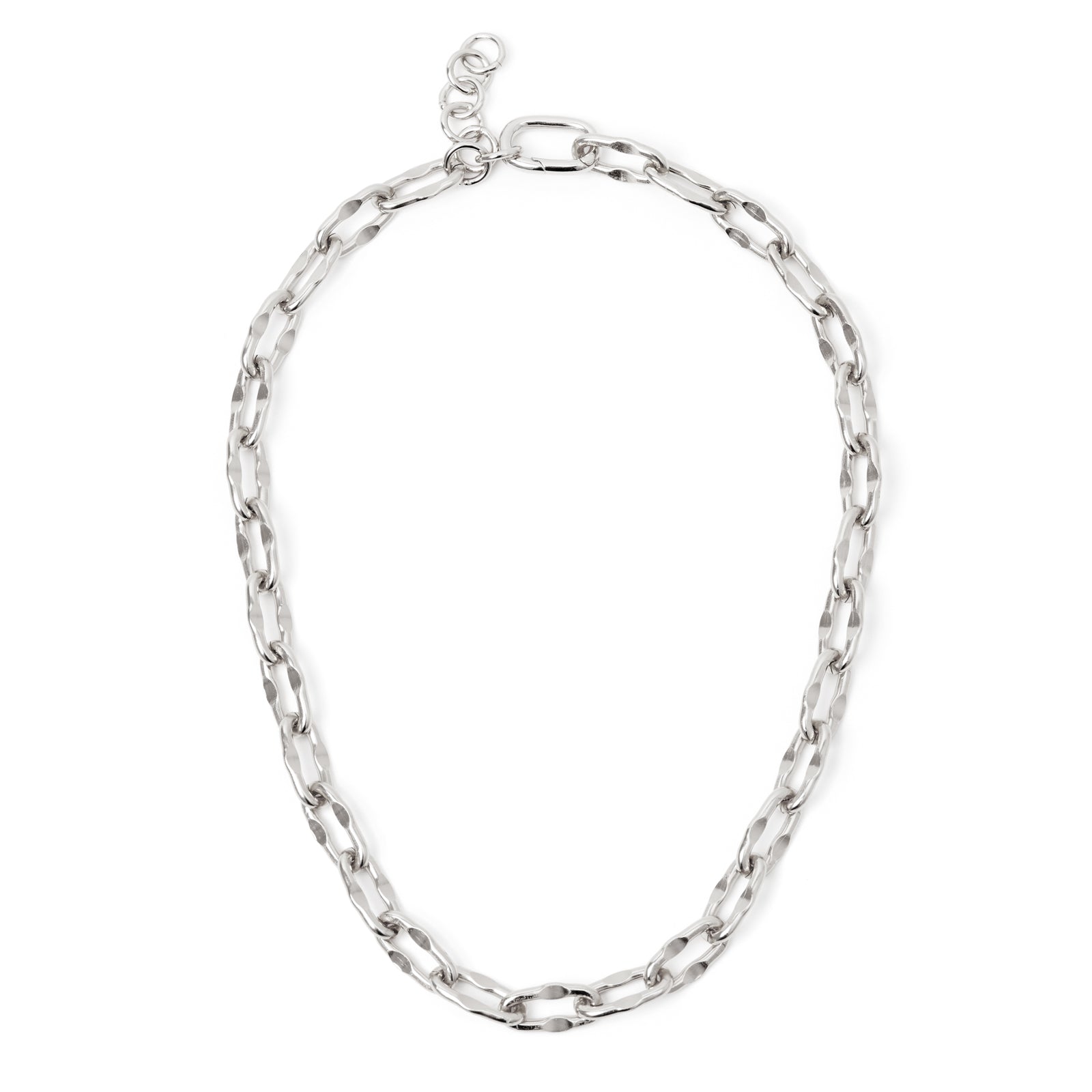 Maglia con diamantatura corta Chains - Argento - Sodini Bijoux