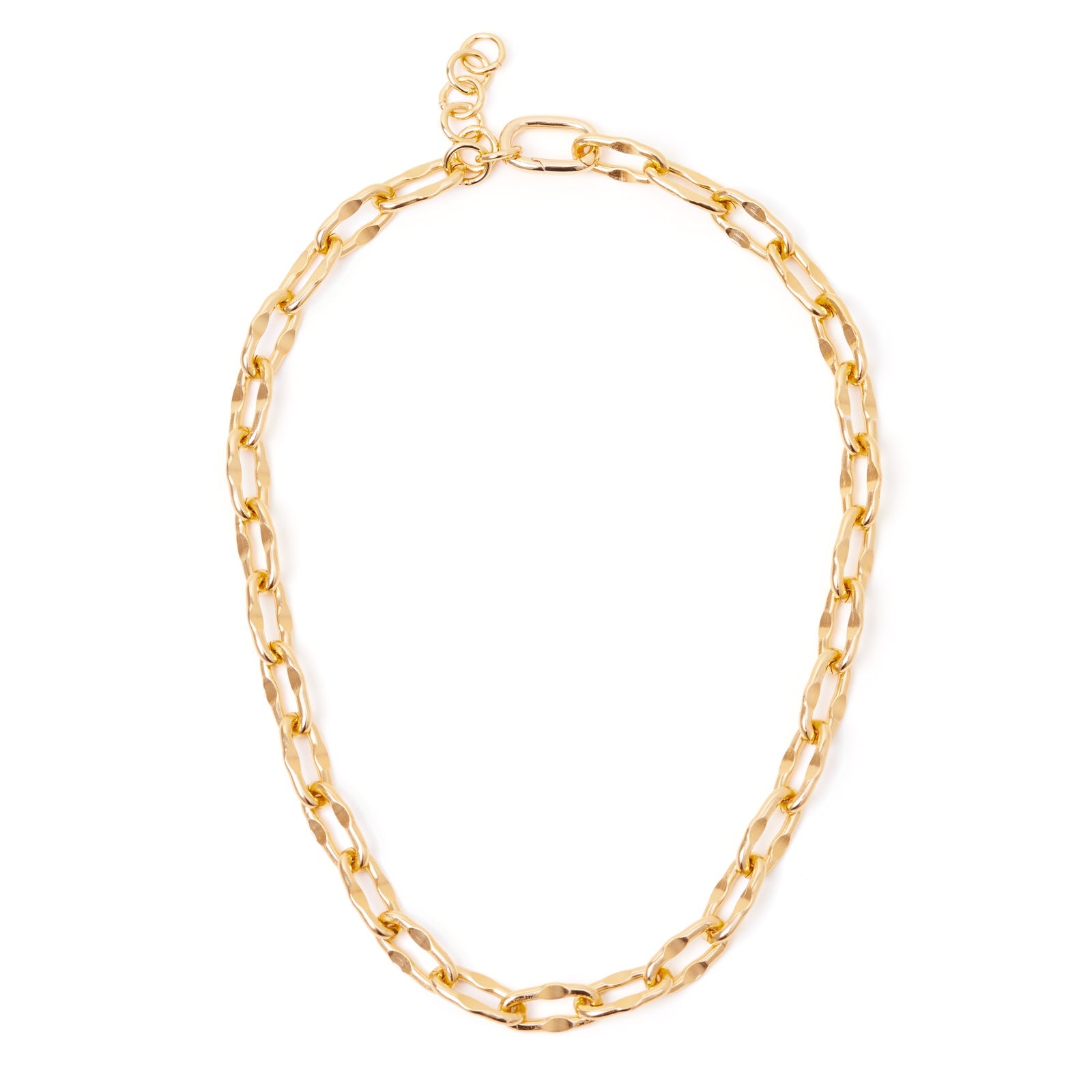 Maglia con diamantatura corta Chains - Oro - Sodini Bijoux