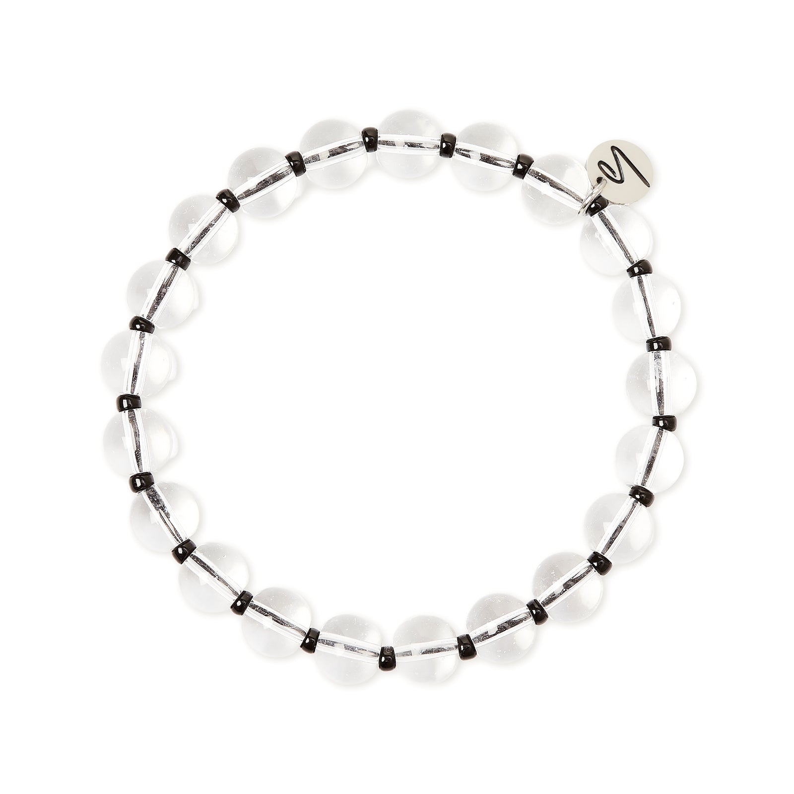 Bracciale elastico a sfere Joy - Nero - Sodini Bijoux