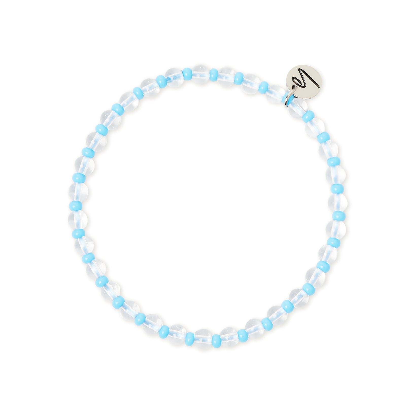 Bracciale elastico piccole sfere Joy - Blu - Sodini Bijoux