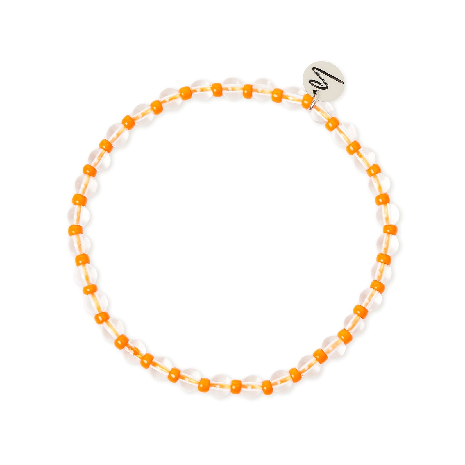 Bracciale elastico piccole sfere Joy - Arancio - Sodini Bijoux