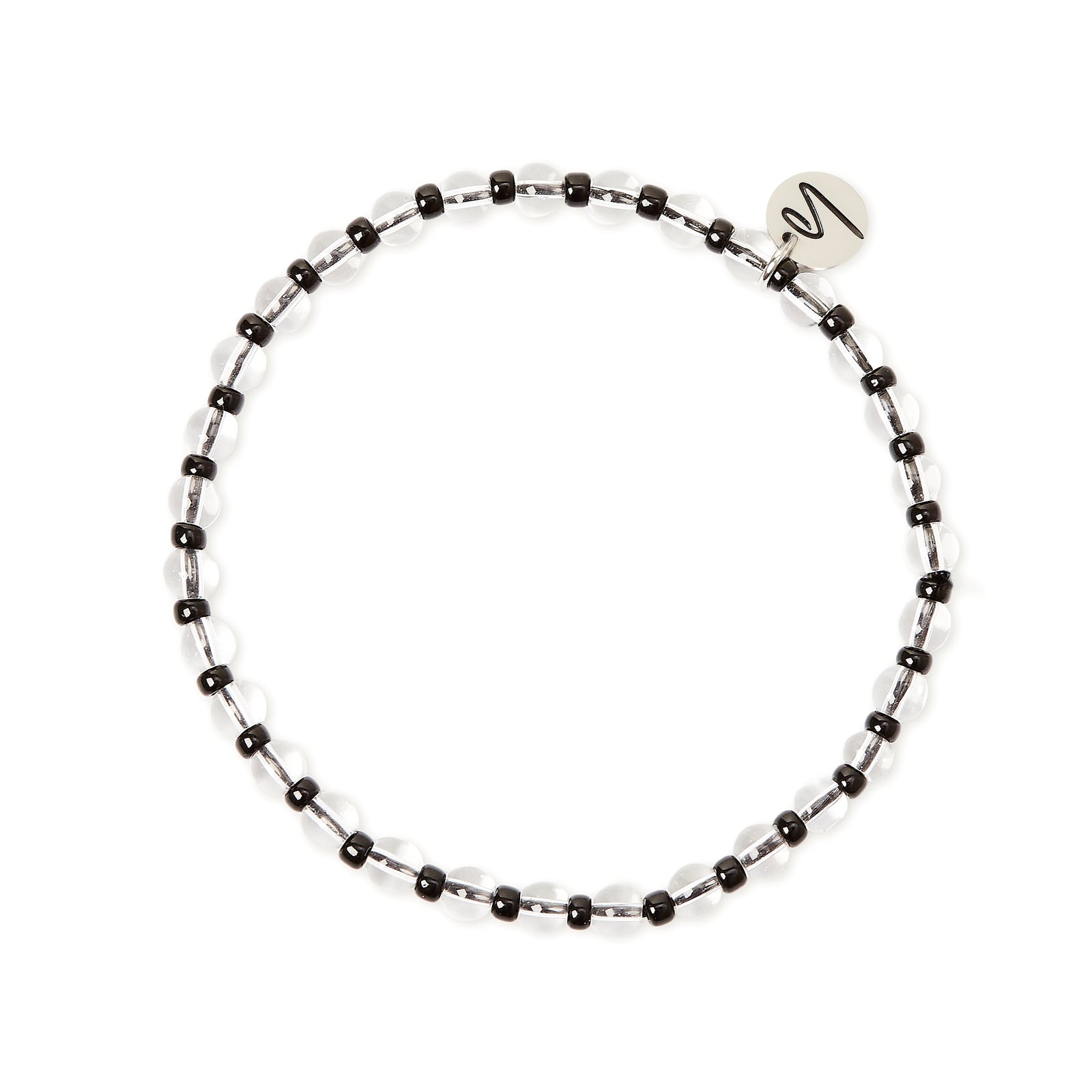 Bracciale elastico piccole sfere Joy - Nero - Sodini Bijoux