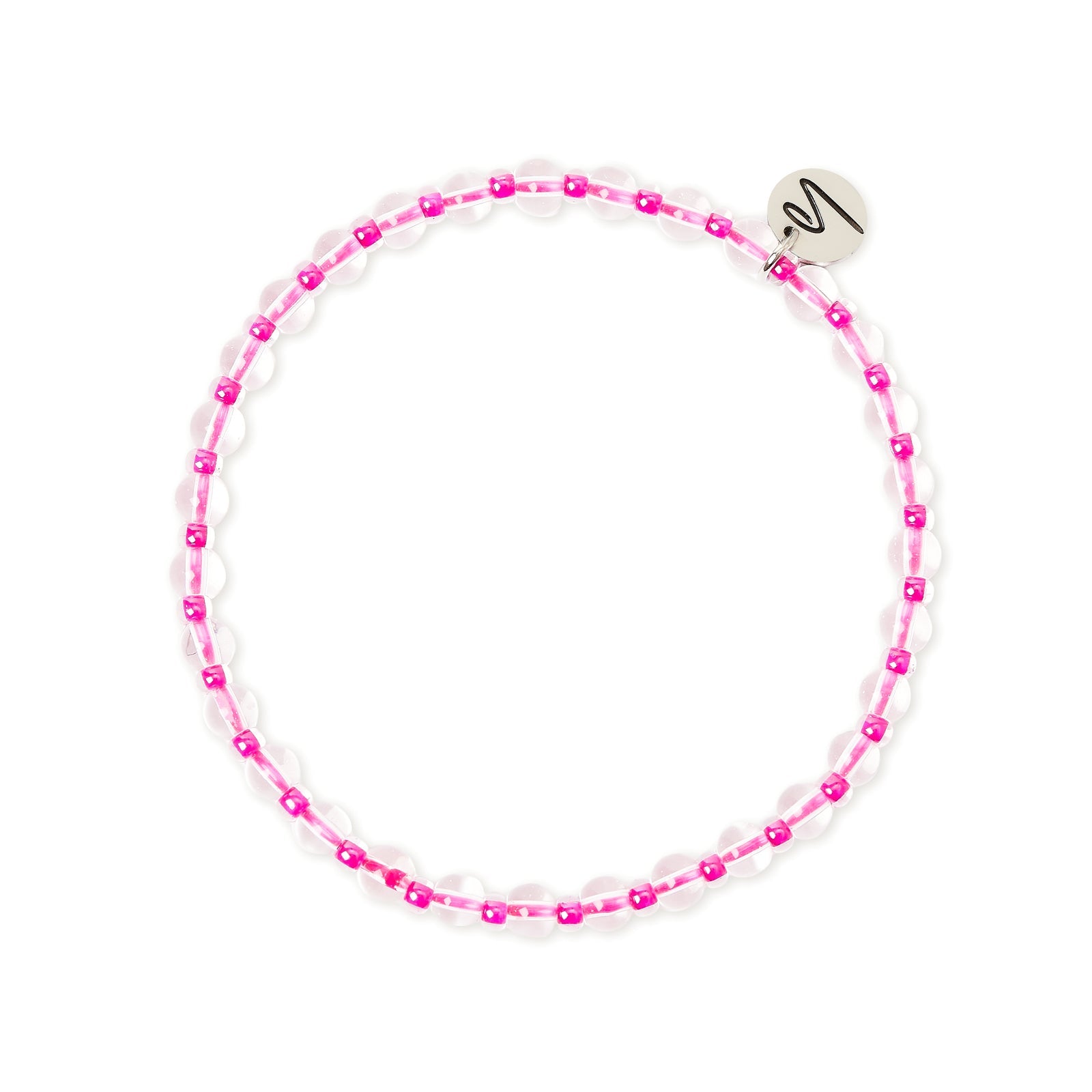Bracciale elastico piccole sfere Joy - Fucsia - Sodini Bijoux