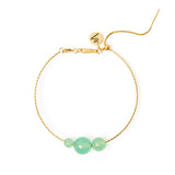 Bracciale semirigido e tre sfere Izu - Verde - Sodini Bijoux