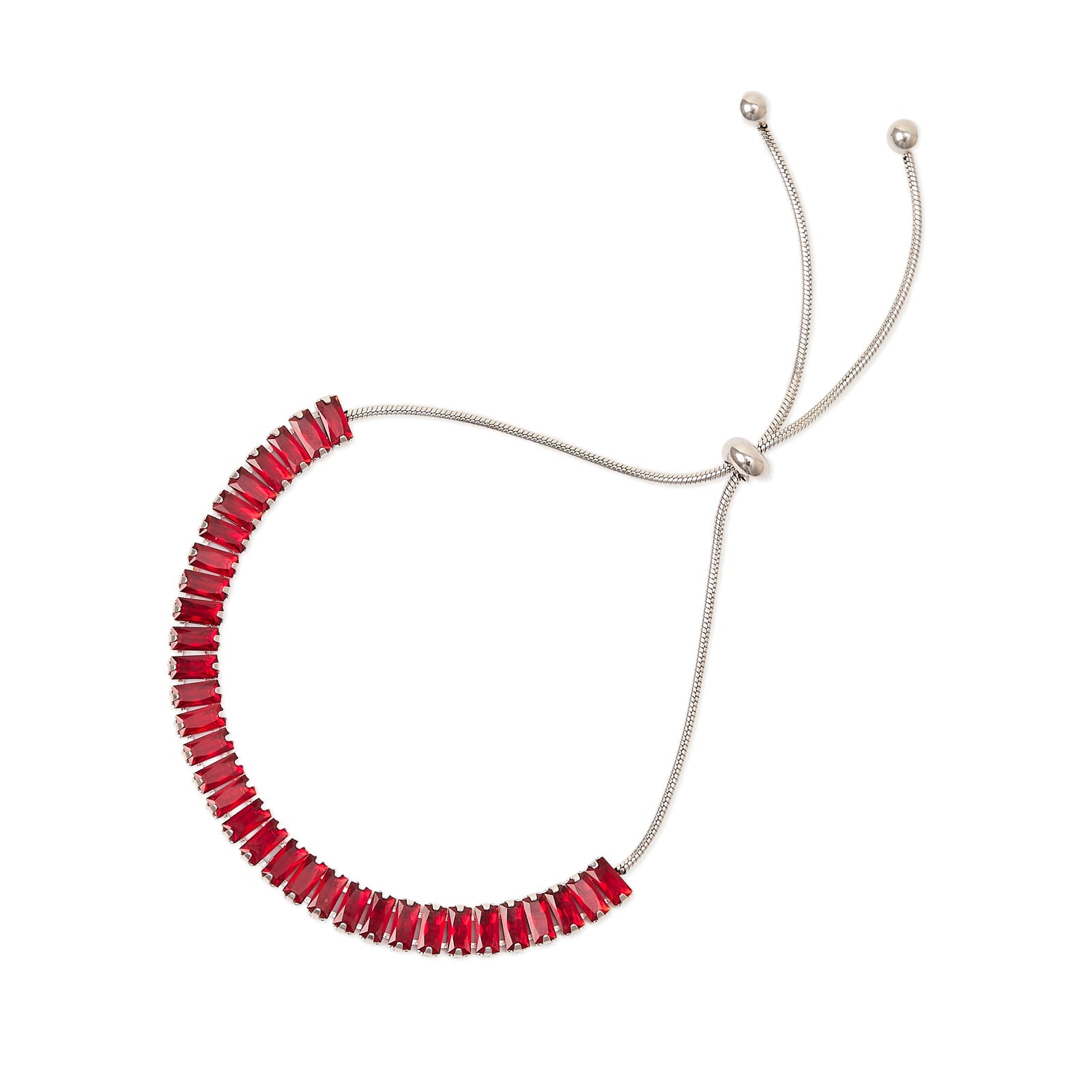 Bracciale tennis con cristalli Venus - Rosso - Sodini Bijoux