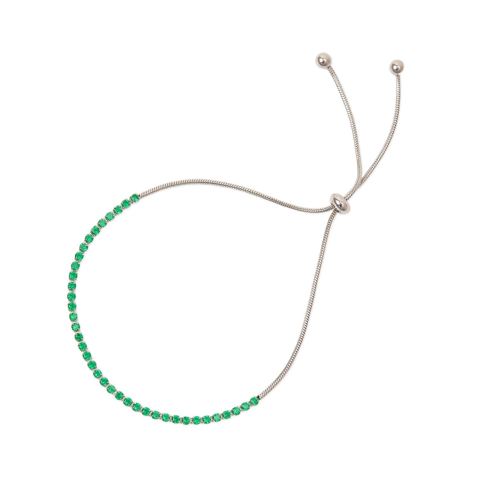 Bracciale tennis con piccoli cristalli Venus - Verde - Sodini Bijoux