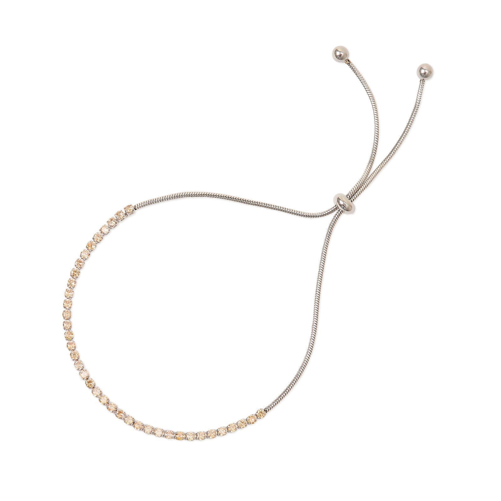 Bracciale tennis con piccoli cristalli Venus - Champagne - Sodini Bijoux