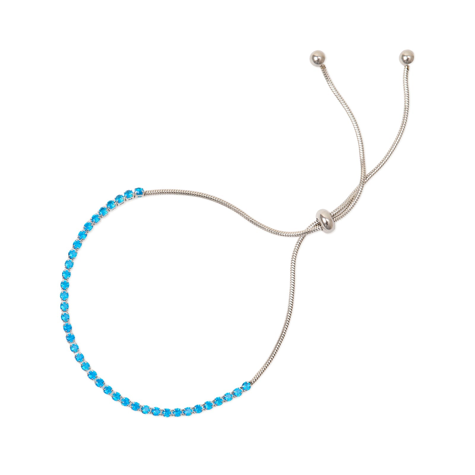 Bracciale tennis con piccoli cristalli Venus - Blu - Sodini Bijoux