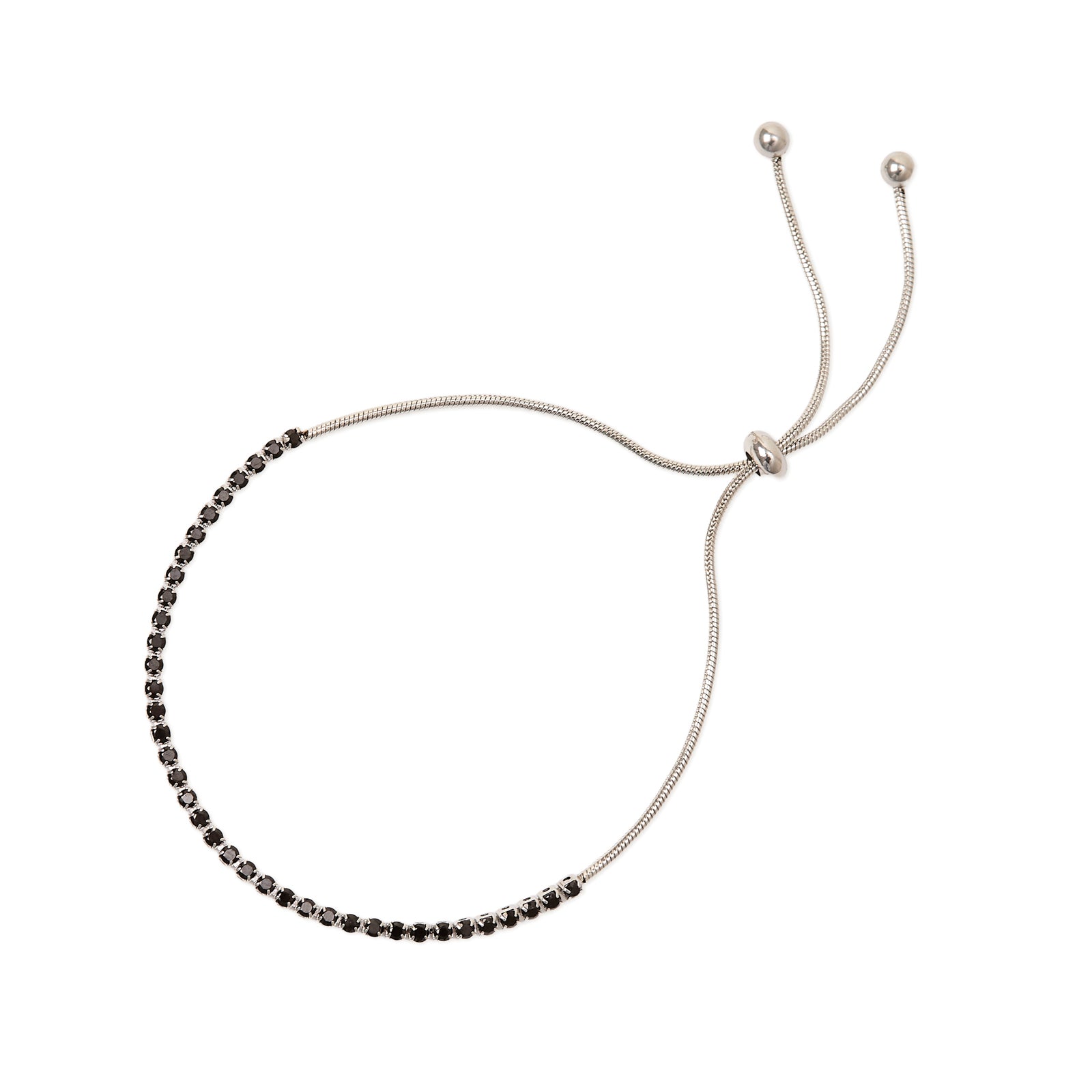 Bracciale tennis con piccoli cristalli Venus - Nero - Sodini Bijoux