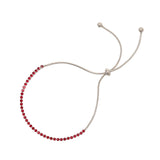 Bracciale tennis con piccoli cristalli Venus - Rosso - Sodini Bijoux