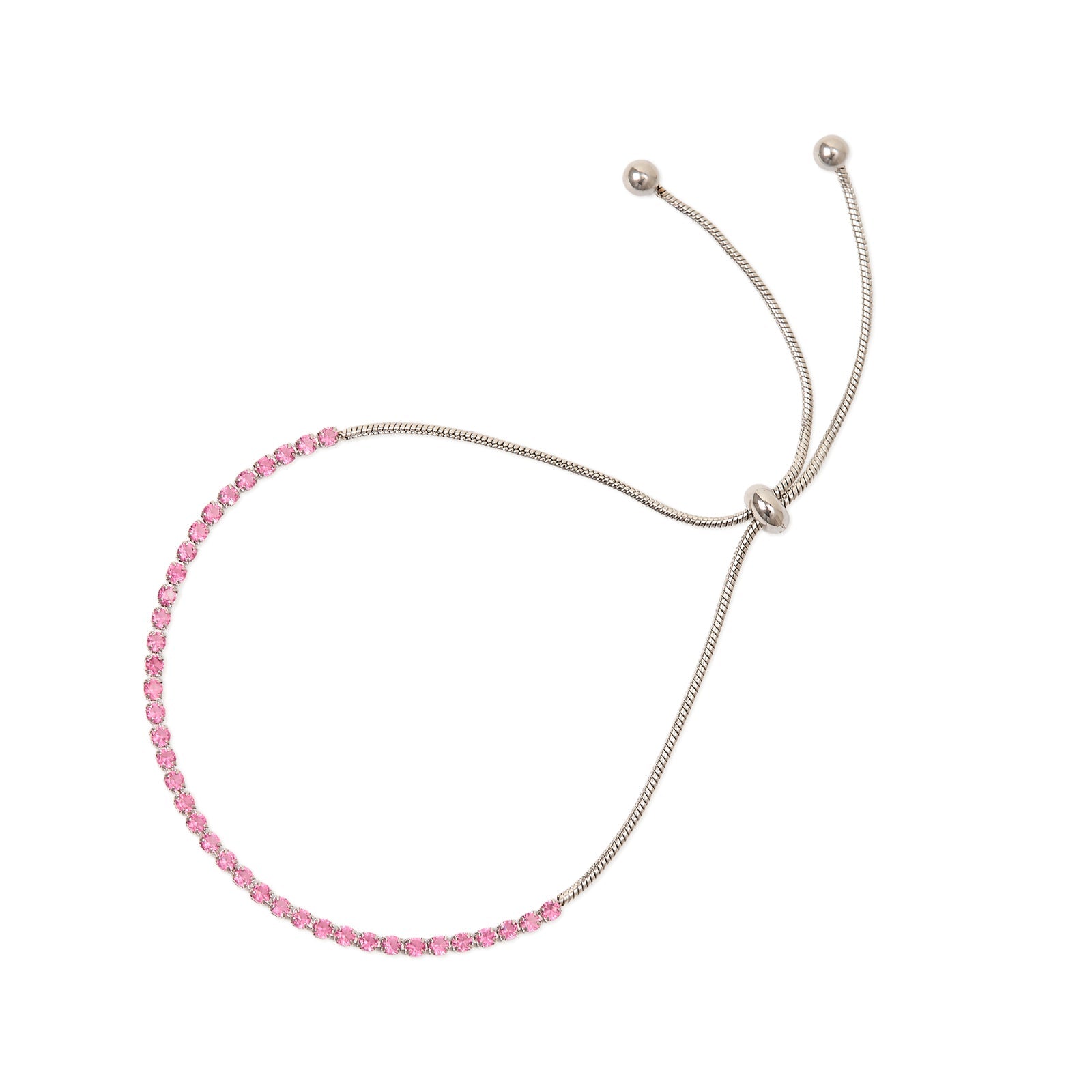 Bracciale tennis con piccoli cristalli Venus - Fucsia - Sodini Bijoux