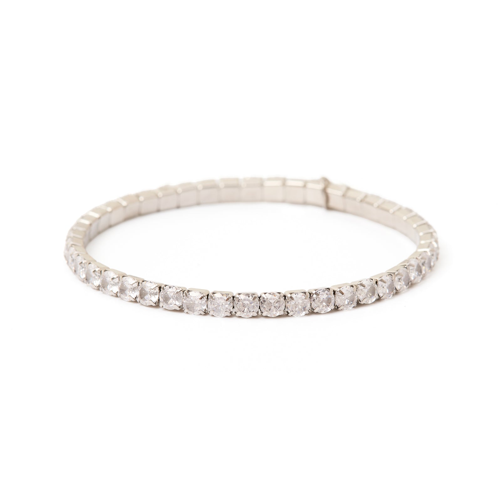 Bracciale elastico con cristalli Venus - Bianco - Sodini Bijoux