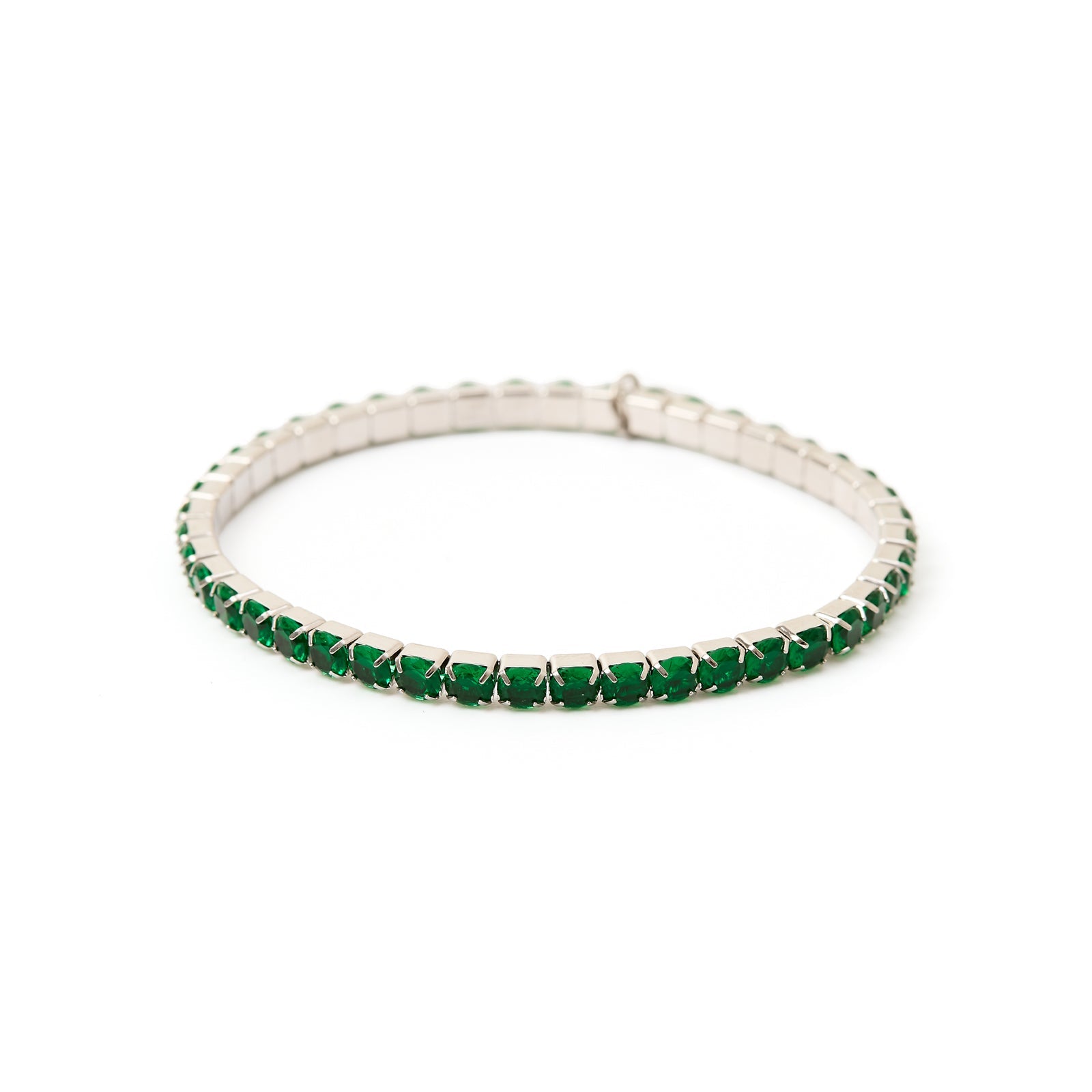 Bracciale elastico con cristalli Venus - Verde - Sodini Bijoux
