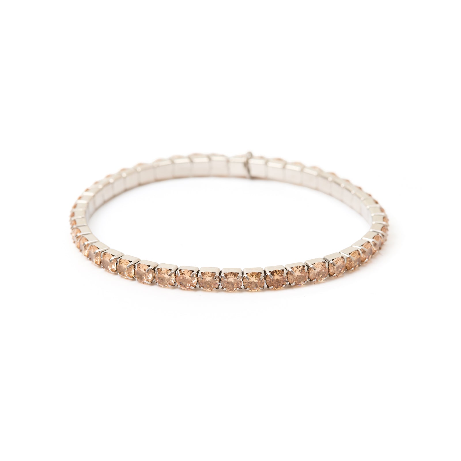 Bracciale elastico con cristalli Venus - Champagne - Sodini Bijoux