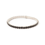 Bracciale elastico con cristalli Venus - Nero - Sodini Bijoux