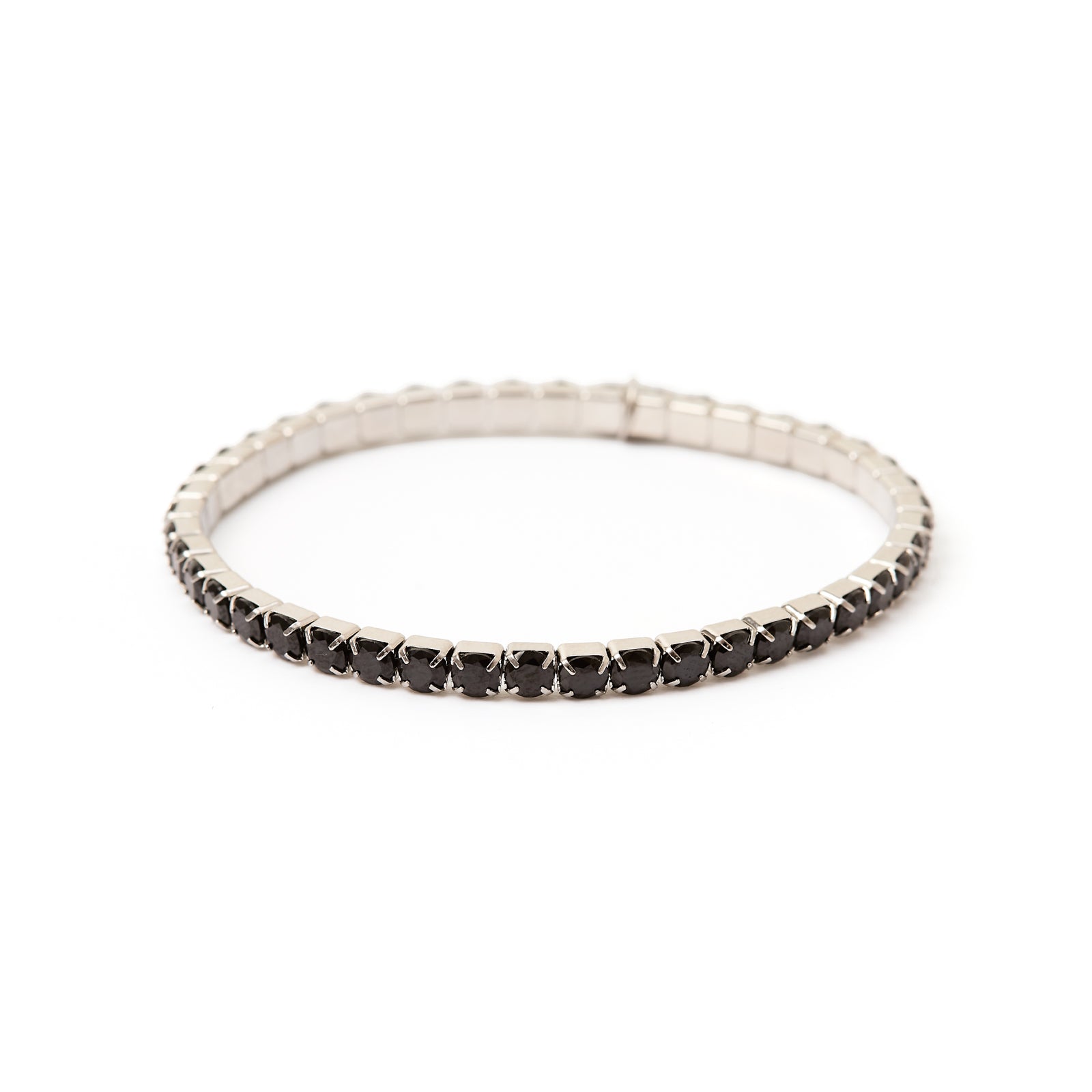 Bracciale elastico con cristalli Venus - Nero - Sodini Bijoux