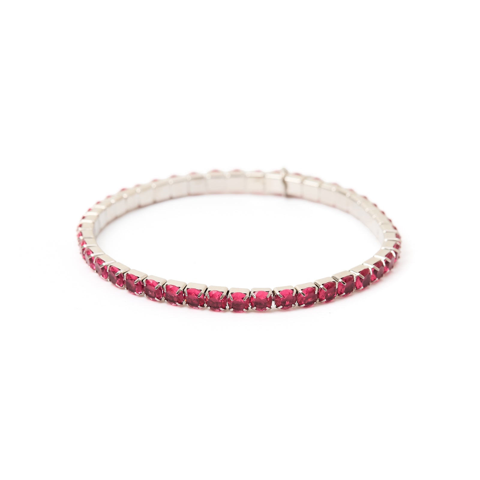 Bracciale elastico con cristalli Venus - Fucsia - Sodini Bijoux